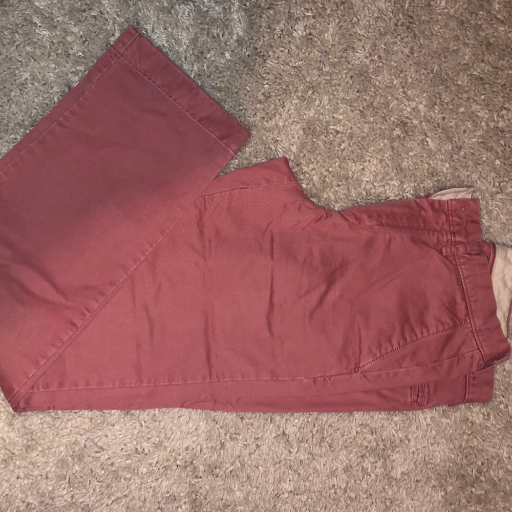 J.crew red colored khakis